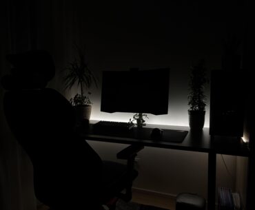 My setup at night