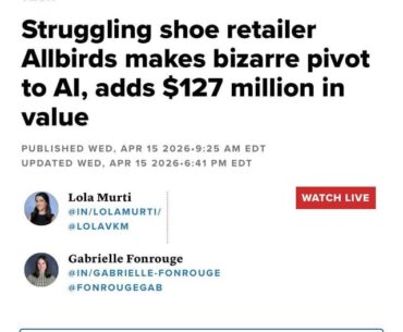 The irony from being a company with a focus on sustainability to become this