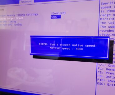 GMKtec K12 won't let overclock RAM