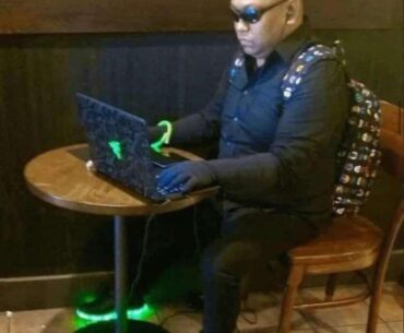 He's downloading a car.