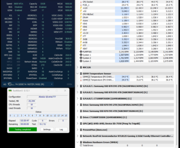 3600MHz B-Die, fine tuning and tightening timings.