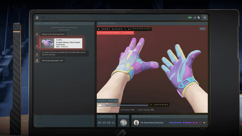 I cant buy/afford it but just posting it here to say that I got a skin from Terminal