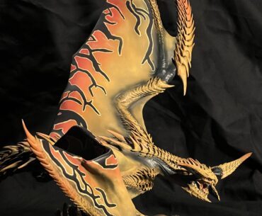 3D printed and painted Rey Dau from Monster Hunter Wilds.