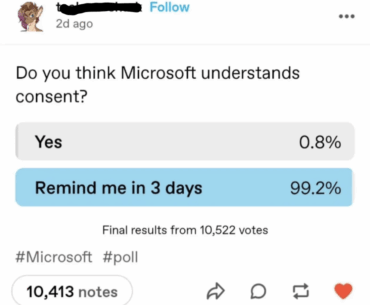 Do you think microslop understands consent?
