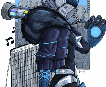 Cyber DJ art oc