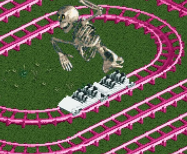 This RollerCoaster Tycoon 2 Rollercoaster Is So Unfathomably Long That It Looks Like a Motherboard