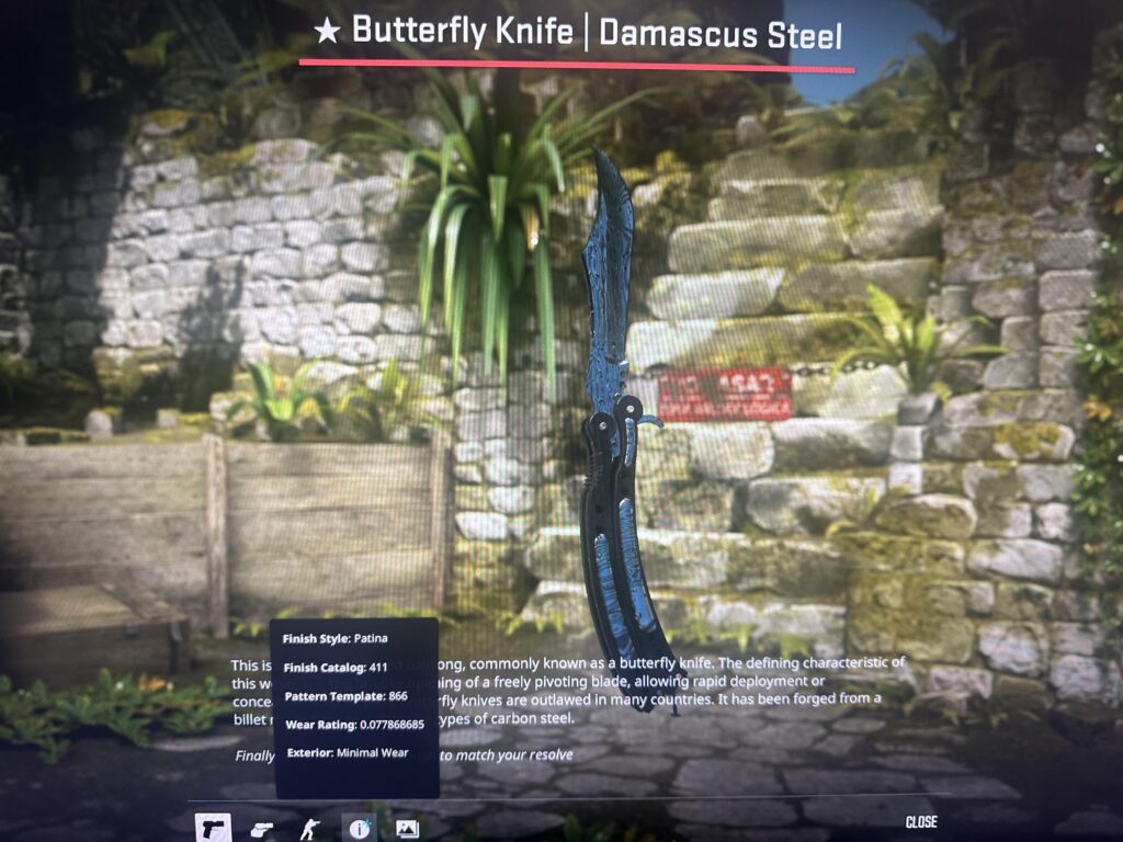 selling knife and trade