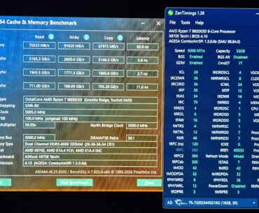 9800x3d FCLK 2200mhz MEM 6000 CL 26