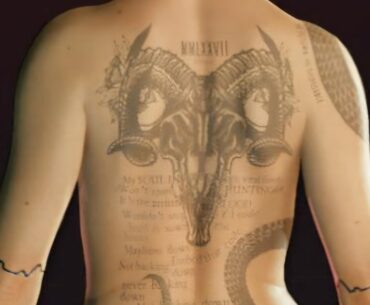 Fun fact: one of the Body Tattoos V can have is the lyrics from (I think) Never Fade Away by Samurai