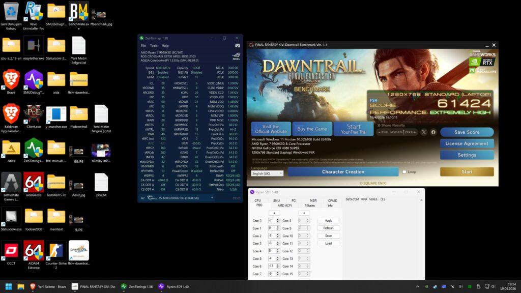 Some settings for gamers