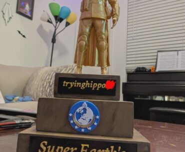 I got into 3D printing and made my best friend the Helldivers 2 award he deserves. I'm going to give it to him in costume in an impromptu award ceremony in his living room and have him improv an acceptance speech. Cause why not.