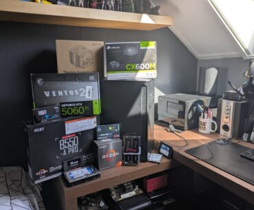 Built my first pc instead of buying a prebuilt (only took me 4h to get it working)