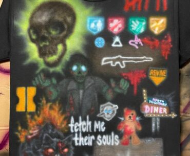 I airbrushed a zombies inspired shirt [BO2]