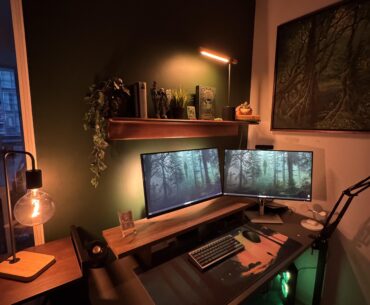 What to put to hide wires behind second monitor?
