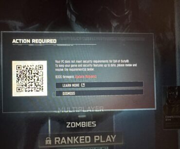 BIOS firmware: Update Required" Loop - Gigabyte Gaming A16 3VH [Help needed] cannot play ranked play call of duty