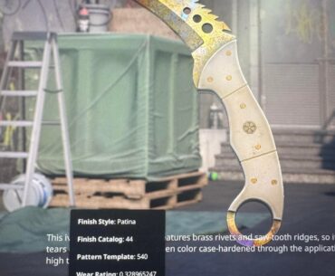 First knife pulled