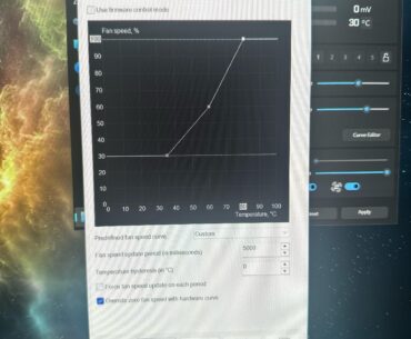 Pny 5080 and gpu fan curve