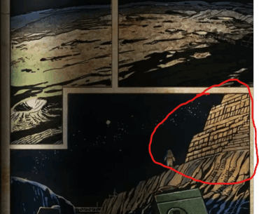 Remaining questions years after the peak storyline ended: Why is this pyramid floating over the moon? Why is this Shangri-La looking pyramid we never saw on moon on the surface of the moon? Peak material that makes me want to put the tinfoil conspiracy cap on again