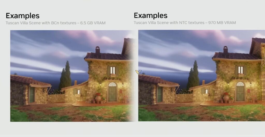 Nvidia presents Neural Texture Compression that significantly cuts down VRAM usage