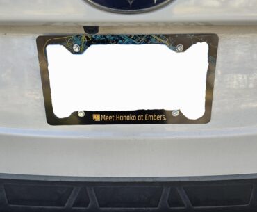My new license plate frame