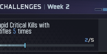 Weekly Challenge: 15 Rapid critical kills with assault rifles help?