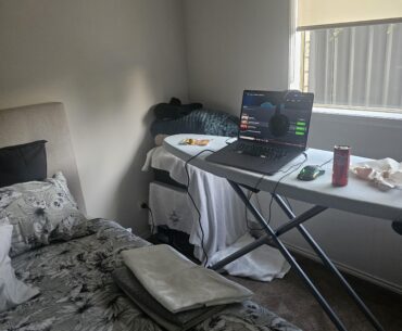 The worst desk, laptop, chair and life combo