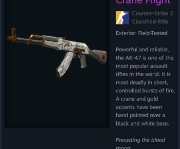 Just bought a Crane flight