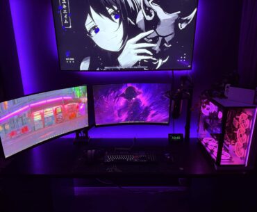 Purple Cyberpunk Setup complete after 2 years