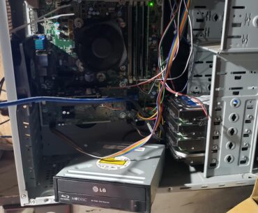 My original frankenserver, most of the parts rescued from the trash at my work
