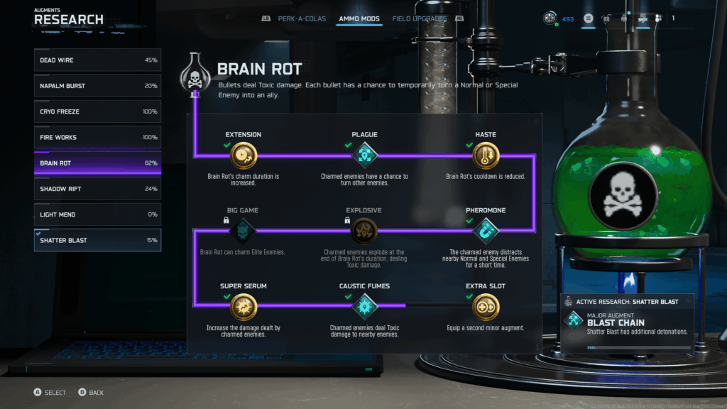 Bugged out, Augment track.