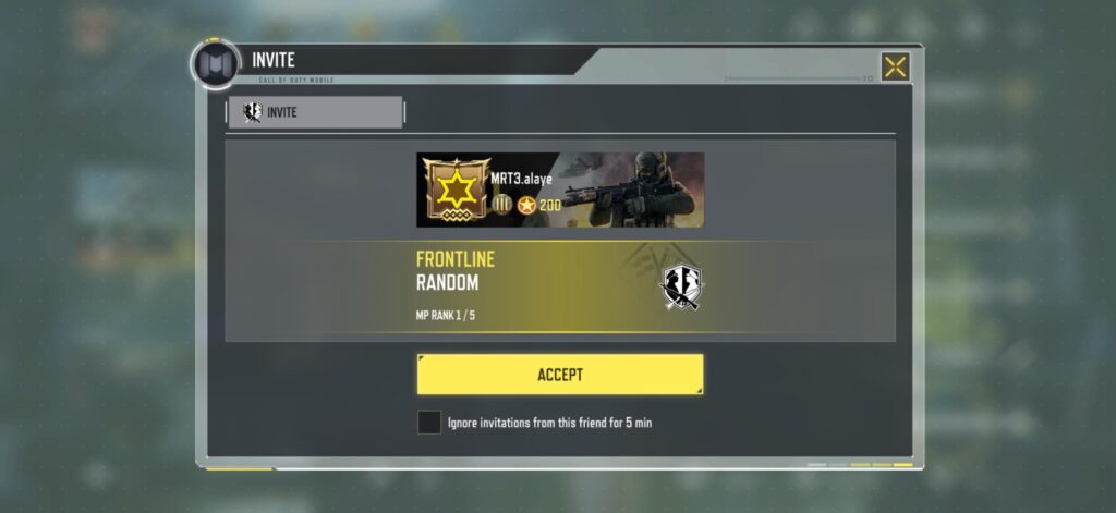 Do you accept match invites from bots when you start the game?