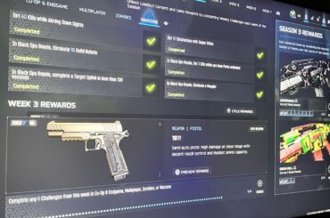 Week 3? Why you no finish