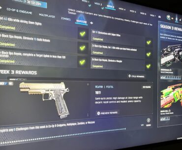 Week 3? Why you no finish