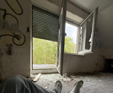 President Myers after arriving to the Dogtown apartment