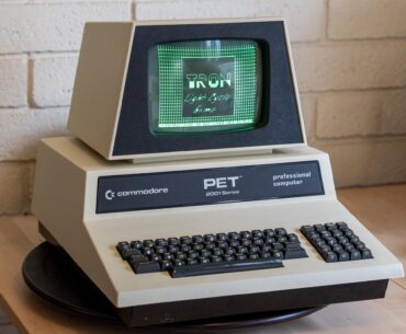 On the day of Apple's 50th birthday, I'm over here playing with one of their earliest competitors: the iconic Commodore PET 2001!