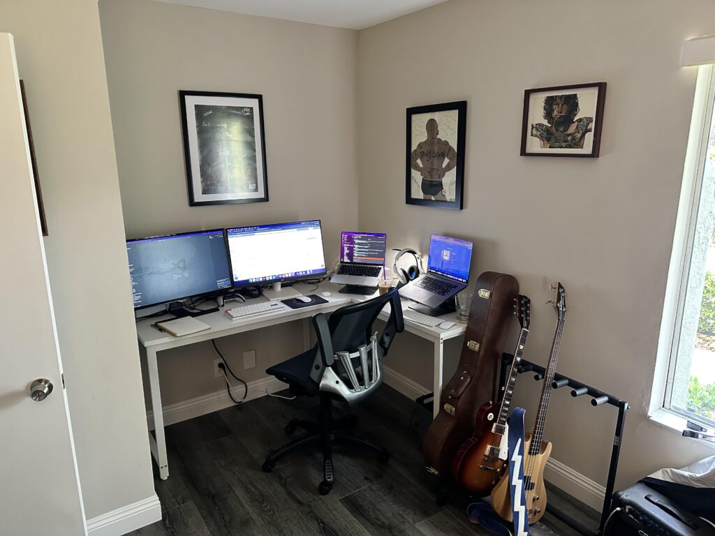 It ain't glowing or covered in toys, but I'm comfy.