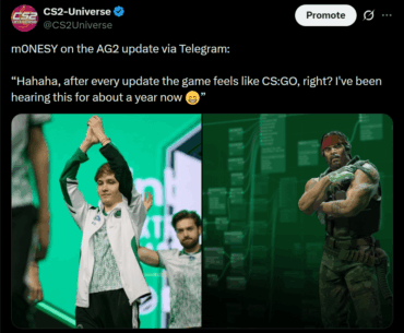 m0NESY on AG2 - "Every update the game feels like CS:GO, right? I've been hearing this for about a year now"