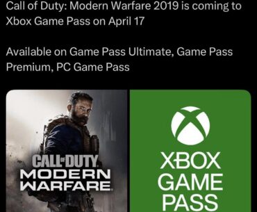 MW 2019 revival day/weekend officially set.