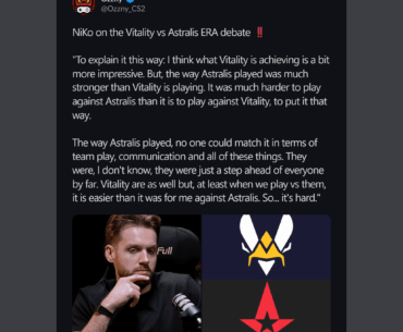 NiKo on Vitality era vs Astralis era