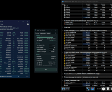 CL-28 6600-2200 1.65V with 1.25 VSOC on the 9850X3D 35,000% Karhu (10 Hours).