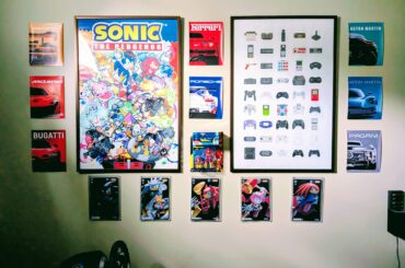 Still working on decorating my gaming space; it's busy but I like it!
