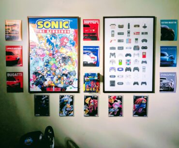 Still working on decorating my gaming space; it's busy but I like it!