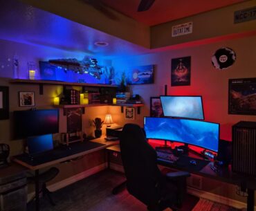 The desk set up is nearing its Final Form™
