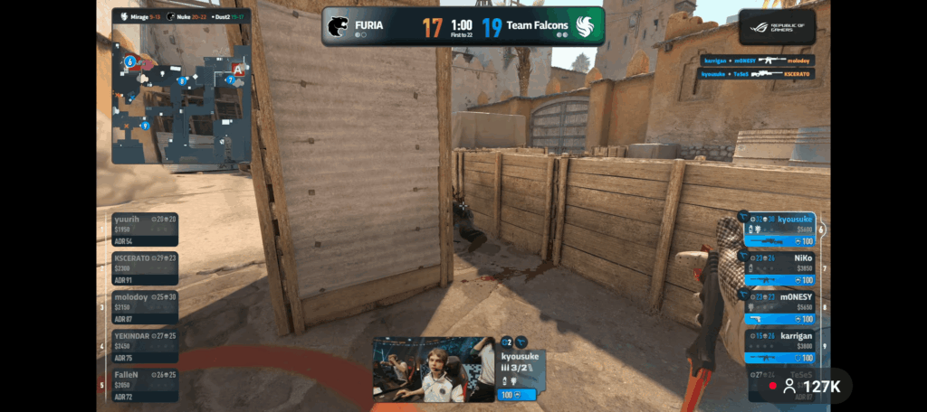 What a freaking series. Never saw myself stick to chair for 3 hrs straight. Peak counter Strike