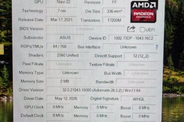Vbios mod RX 6800M to RX6850M XT