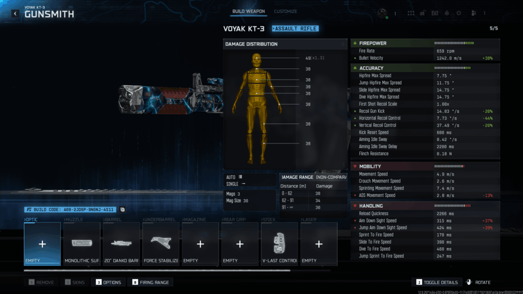 The real Voyak Meta build that actually builds upon its main role: 38 damage up to 62m