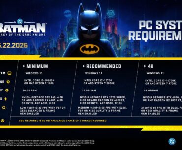 LEGO Batman: Legacy of the Dark Knight PC specs revealed