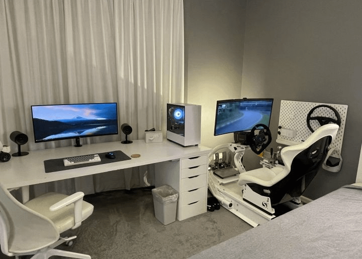The ultimate white-out setup.