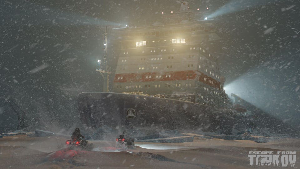 The teaser art for the Tarkov Icebreaker event
