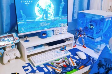 My setup, themed after Gundam 00
